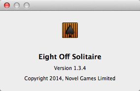 Eight Off Solitaire 1.3 : About Window