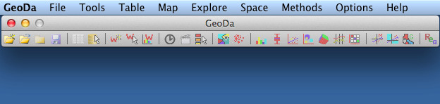 GeoDa 1.6 : Main Window