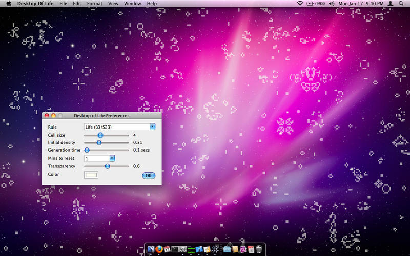 Desktop of Life 1.1 : Main Window