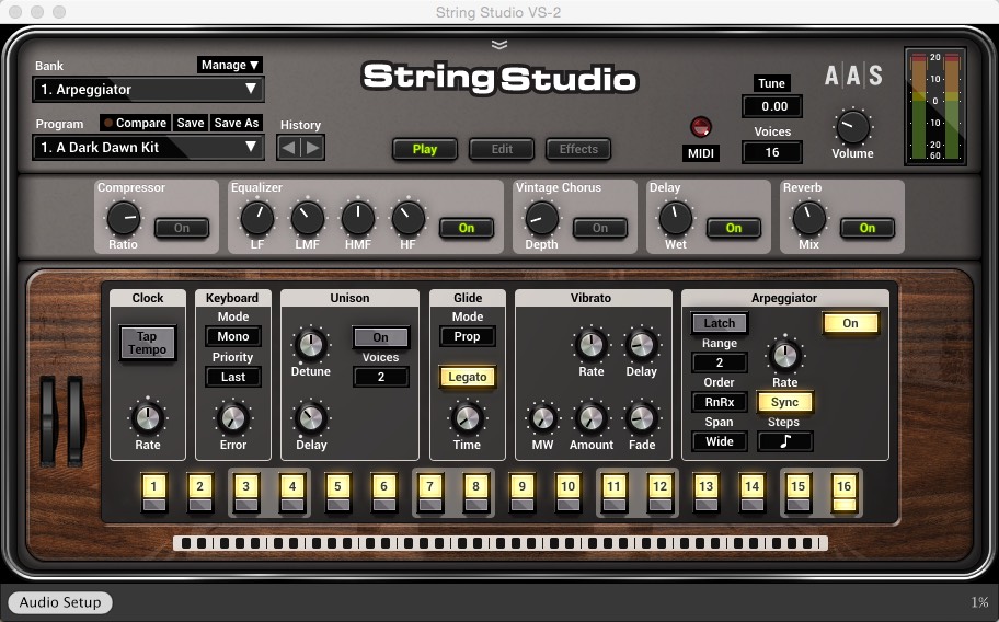 String Studio VS-2 2.0 : Main window
