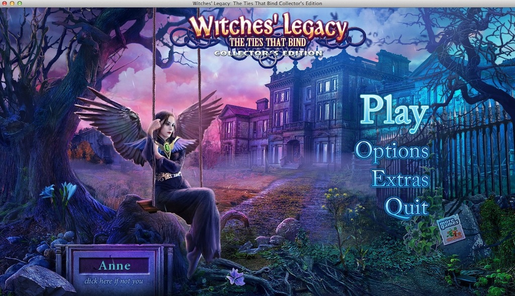 Witches' Legacy: The Ties That Bind Collector's Edition 2.0 : Main Menu