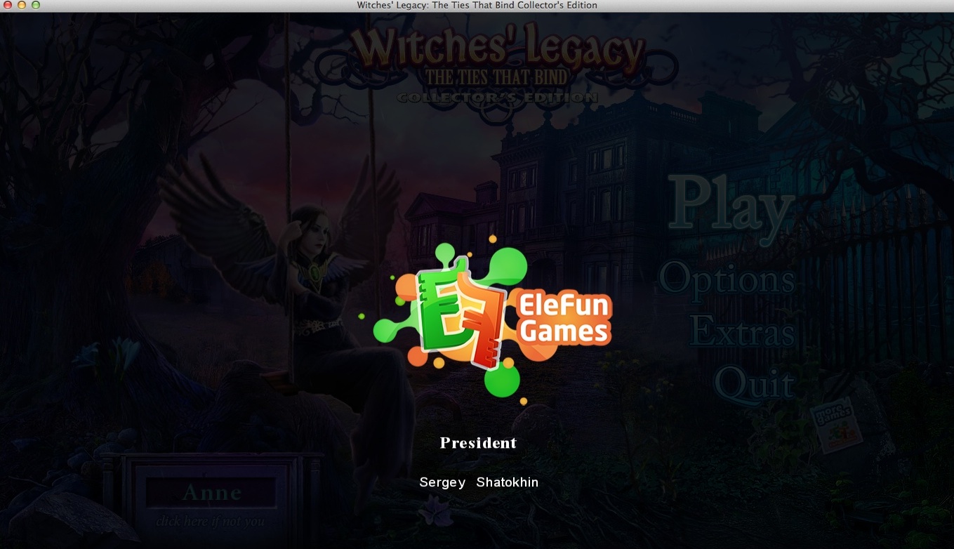 Witches' Legacy: The Ties That Bind Collector's Edition 2.0 : Credits Window