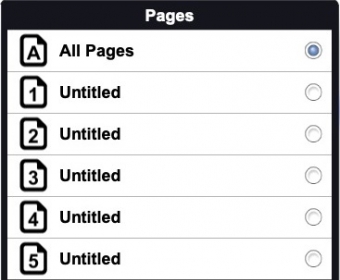 Pages Menu