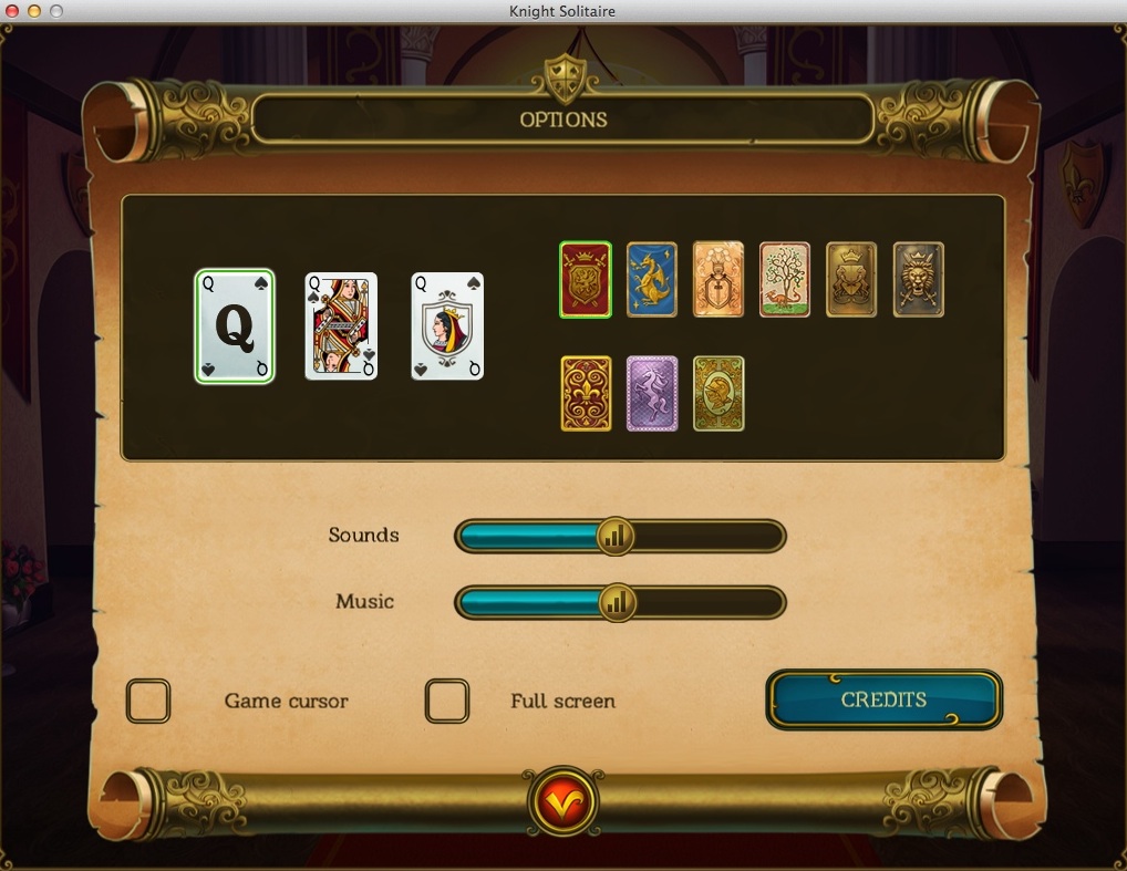 Knight Solitaire 1.0 : Game Options