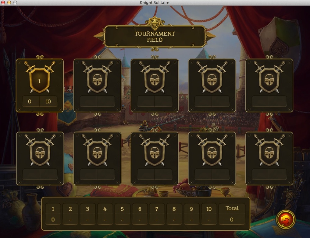 Knight Solitaire 1.0 : Selecting Level