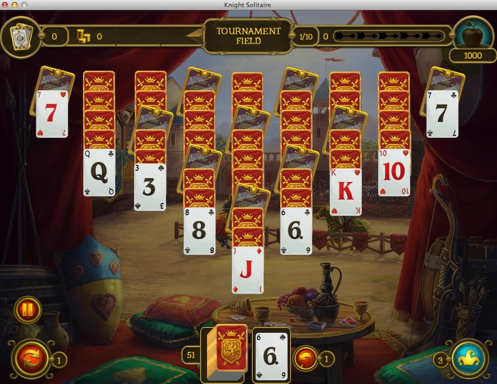 Knight Solitaire 1.0 : Gameplay Window