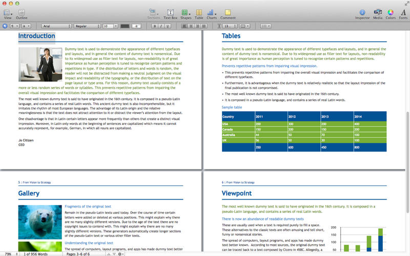 Templates for Pages (iWork) 3.0 : Main Window