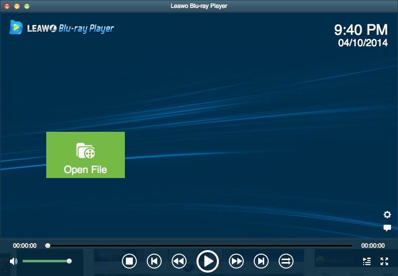 Leawo Blu-ray Player 1.8 : Main Window