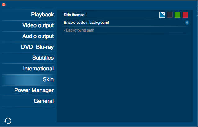 Leawo Blu-ray Player 1.8 : Skin Options