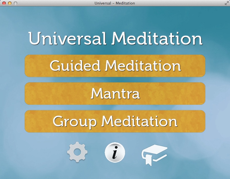 Universal: Meditation 1.9 : Main Window