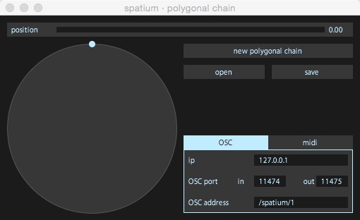 spatium.polygonal chain 2D 1.0 : Main window