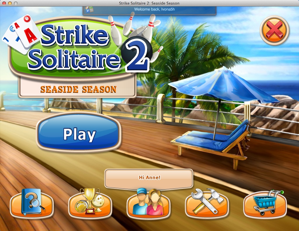 Strike Solitaire 2 Free 1.0 : Main Menu