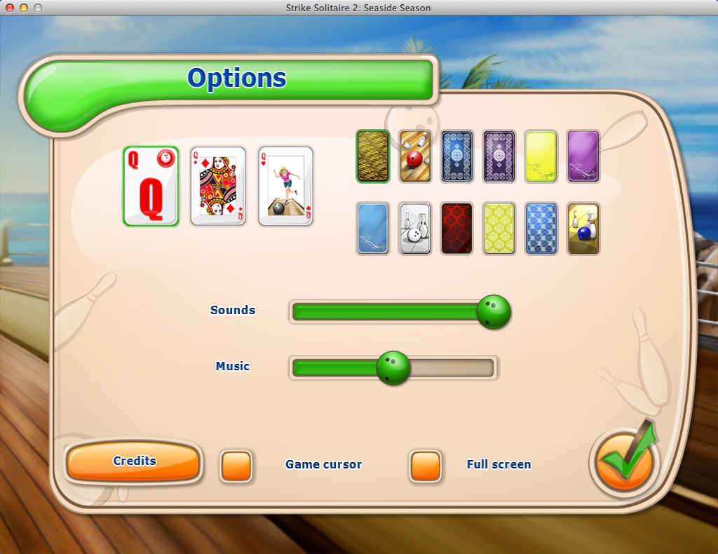 Strike Solitaire 2 Free 1.0 : Game Options