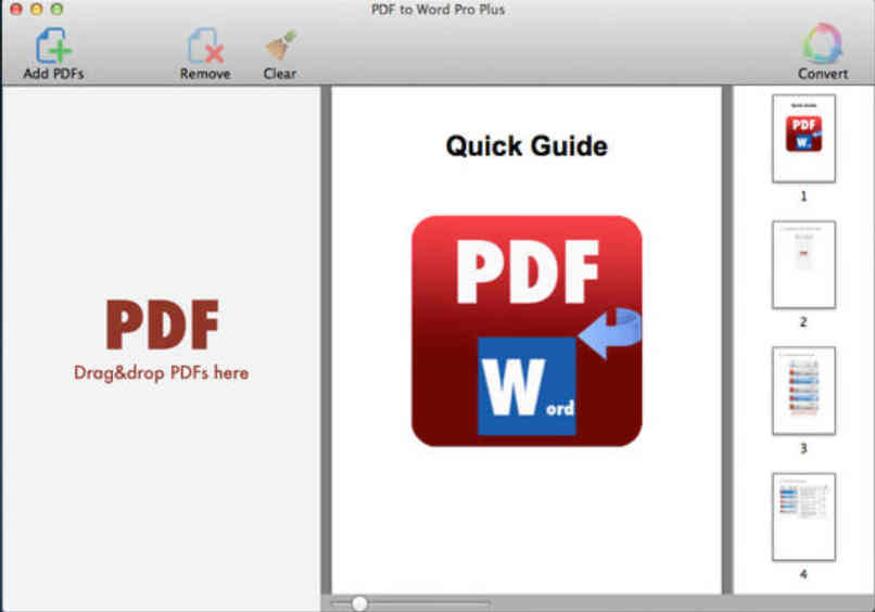 PDF to Word Pro Plus 2.4 : Main Window