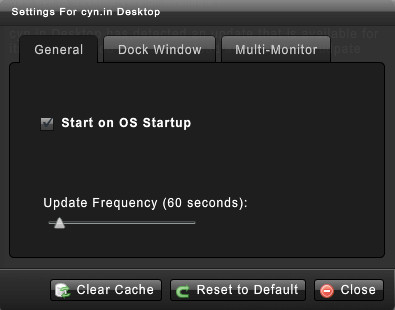 cyn.in desktop 1.0 : Preferences Window