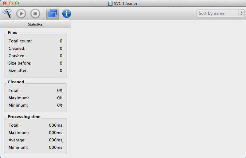 SVG Cleaner 0.6 : Main Window