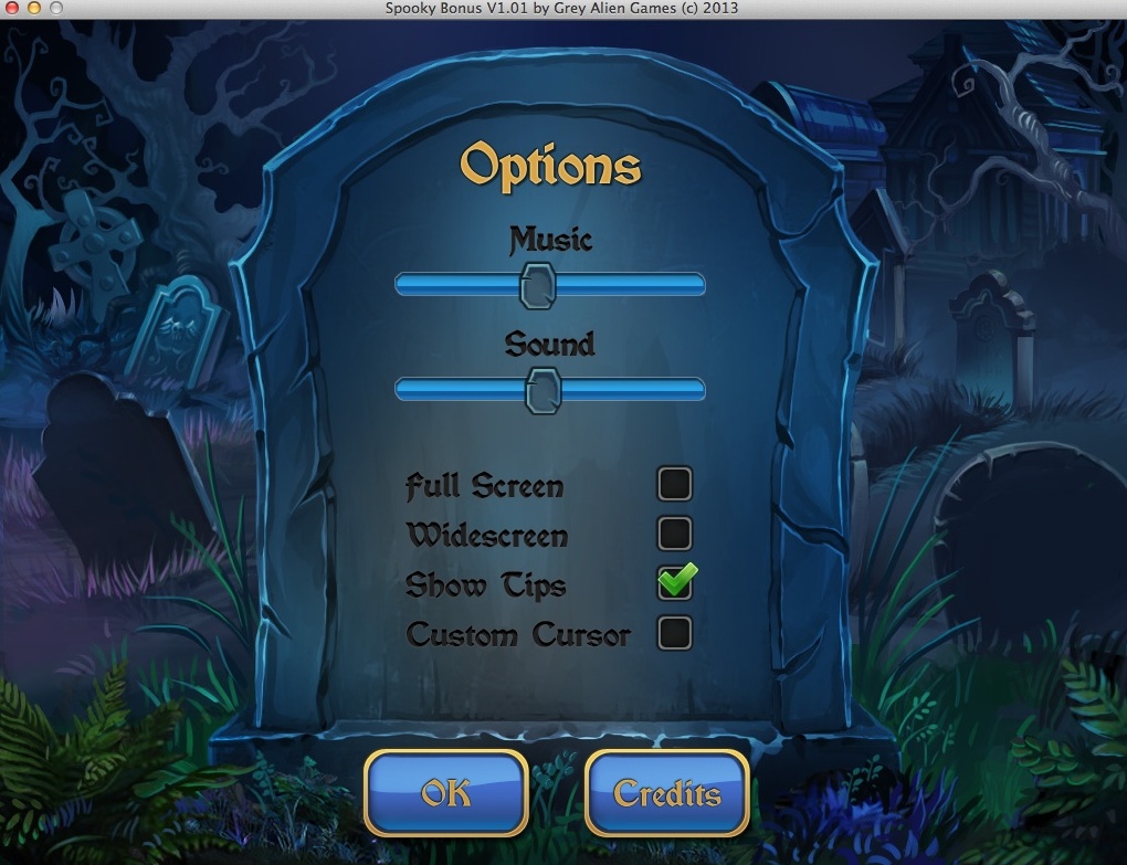 Spooky Bonus : Game Options