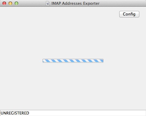IMAP Addresses Exporter 1.0 : Main Window