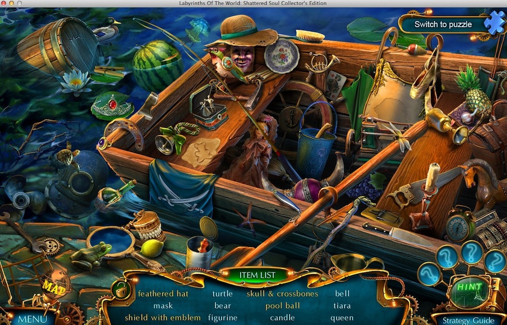 Labyrinths of the World: Shattered Soul Collector's Edition : Completing Hidden Object Mini-Game
