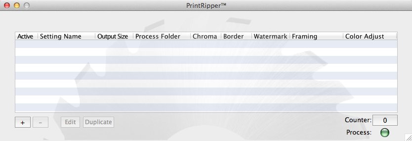 PrintRipper 1.6 : Main Window