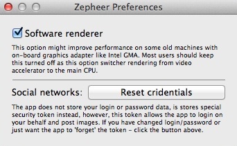 Zepheer 2.3 : Program Preferences