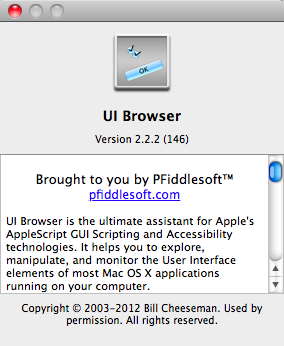 UI Browser 2.2 : Program version