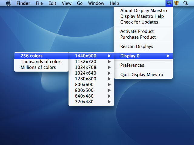 Display Maestro 1.1 : Main window