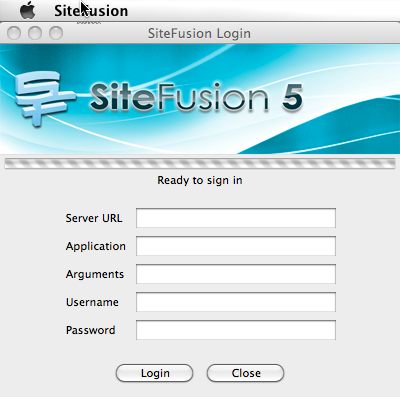 SiteFusion 5.4 : Main window