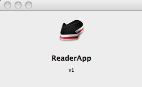 ReaderApp 1.0 : Main window