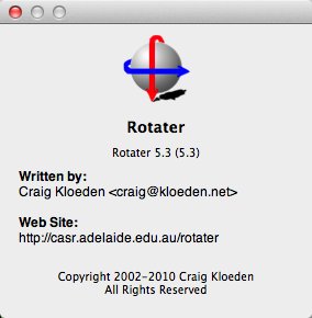 Rotater 5.3 : About Window