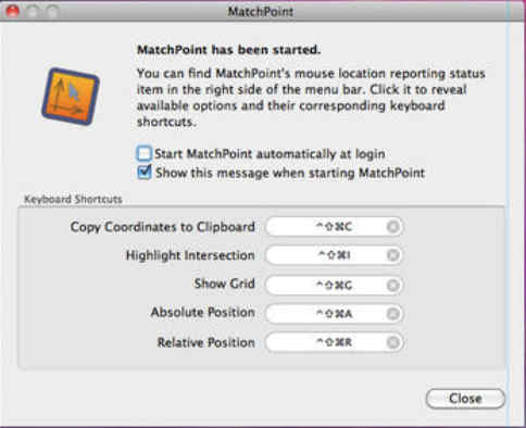 MatchPoint 1.0 : Main Window