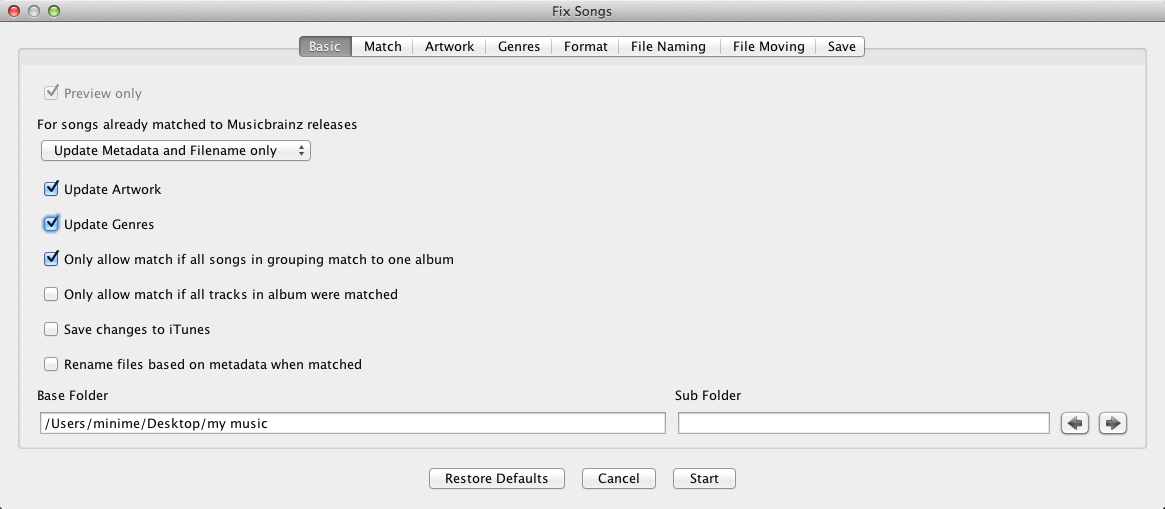 SongKong 3.1 : Configuring Music Folder Cleaning Settings