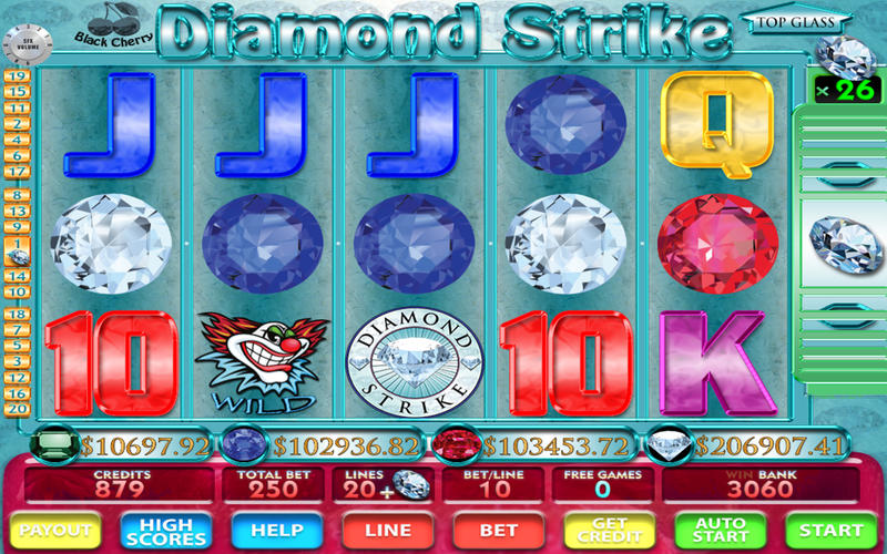 Slots! Diamond Strike 1.0 : Main Window