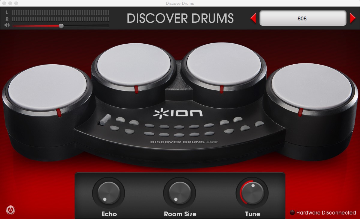 Discover Drums 1.0 : Main window