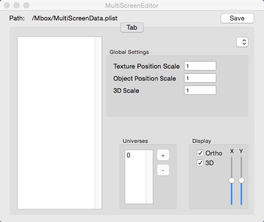 MultiScreen Editor 3.9 : Main window