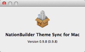 NationBuilder Theme Sync for Mac 0.9 : About Window