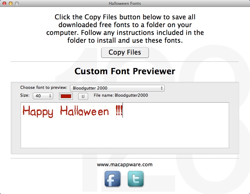 Halloween Fonts 2.0 : Preview Fonts