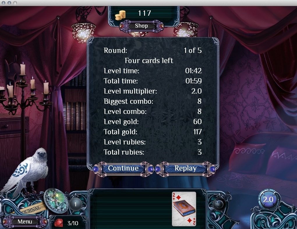 The Far Kingdoms: Winter Solitaire : Completed Level Statistics