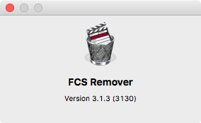 FCS Remover 3.1 : Main window