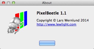 PixelBeetle 1.1 : About Window