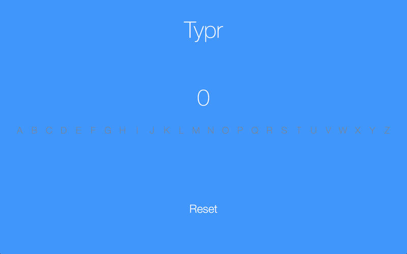 Typr 1.0 : Main window