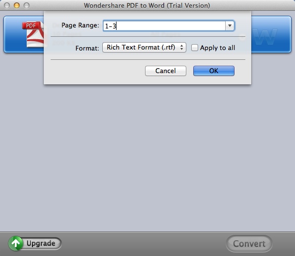 Wondershare PDF to Word 3.2 : Configuring Advanced Output Settings