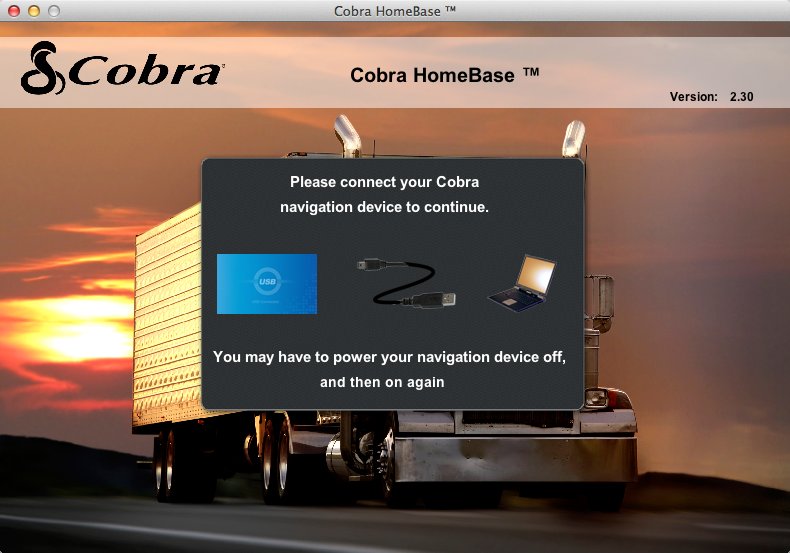 CobraHomeBase 2.3 : Main Window