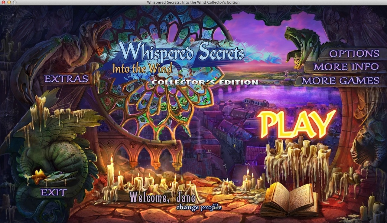 Whispered Secrets: Into the Wind Collector's Edition 2.0 : Main Menu