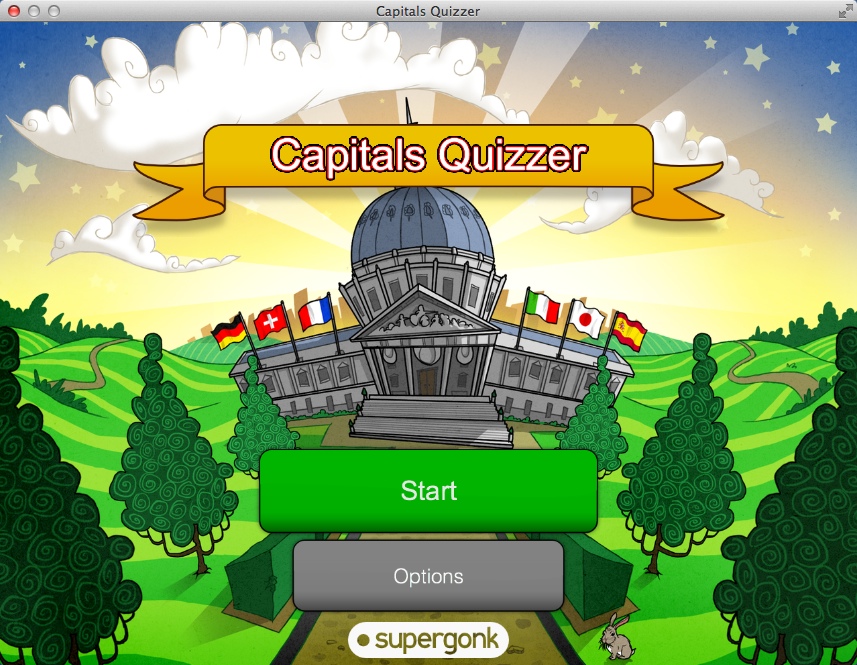 Capitals Quizzer 2.0 : Main Menu