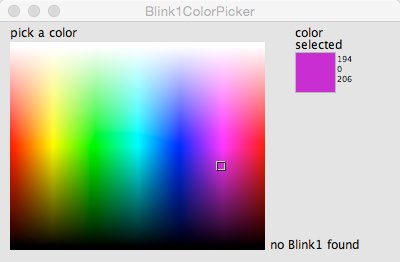 Blink1ColorPicker 1.0 : Main window