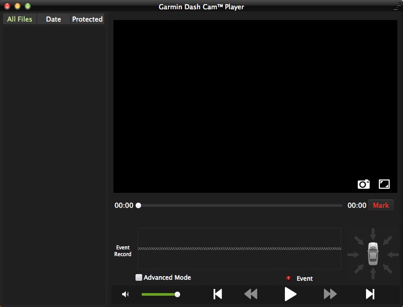 Garmin Dash Cam™ Player 1.5 : Main window