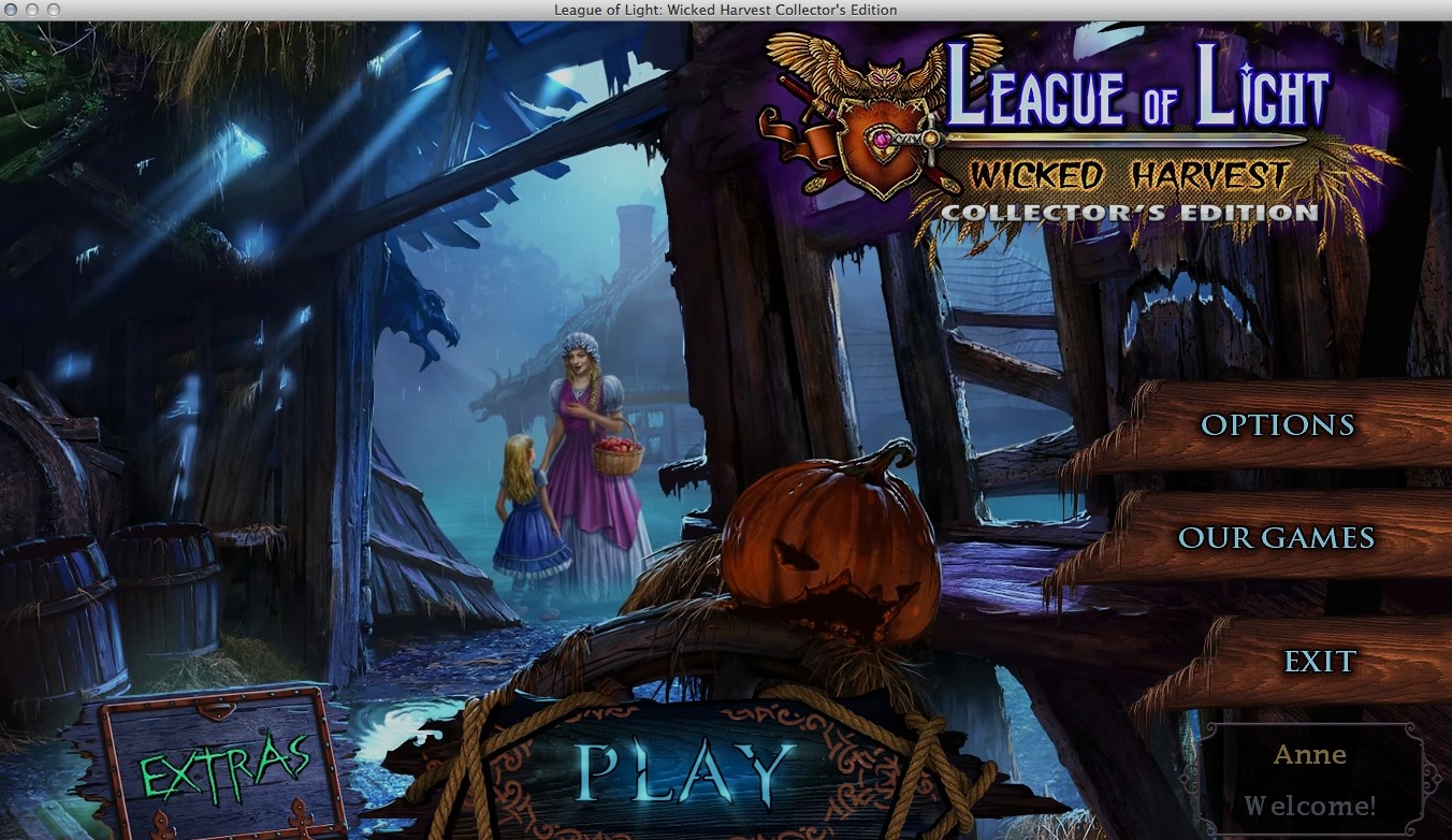 League of Light: Wicked Harvest Collector's Edition 2.0 : Main Menu