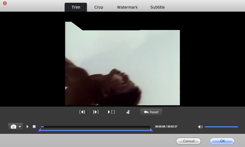 Free WMV To iMovie Converter 2.0 : Trim Options