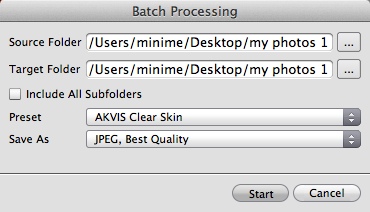 AKVIS MakeUp 3.5 : Batch Processing Tool